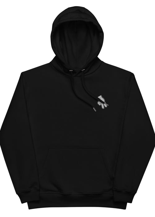 Wave Sign Embroidery Hoodie