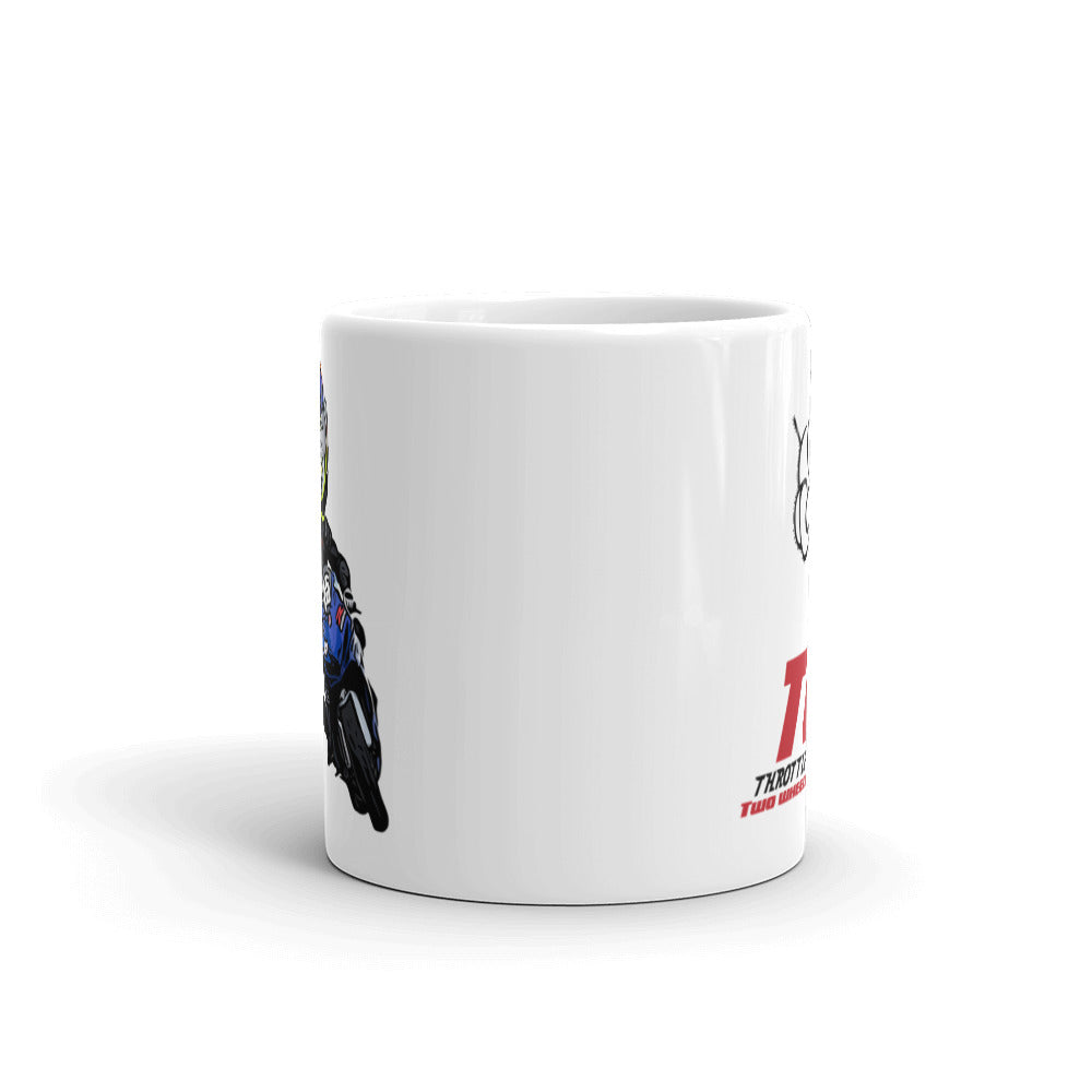 Gixxer6intheSix White glossy mug