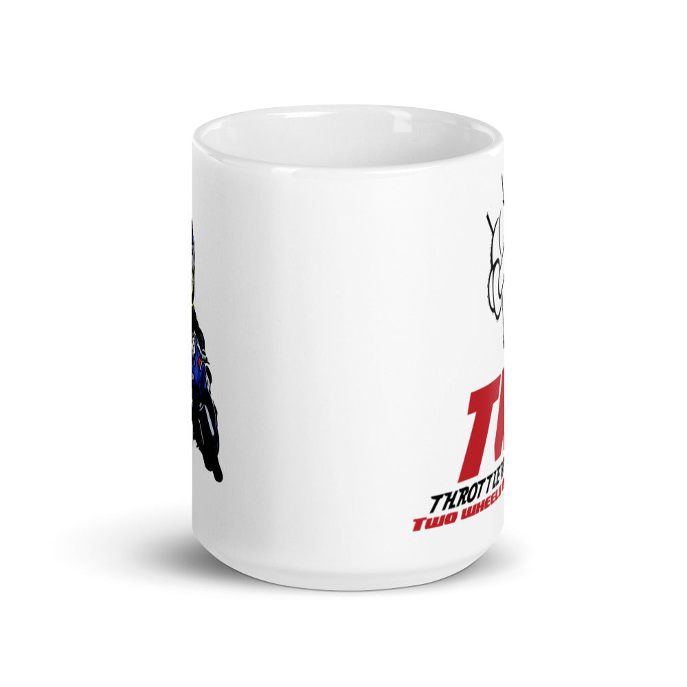 Gixxer6intheSix White glossy mug